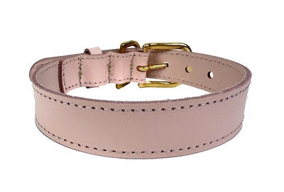 Sazzz Hundehalsband Braveheart Leder hellrosa
