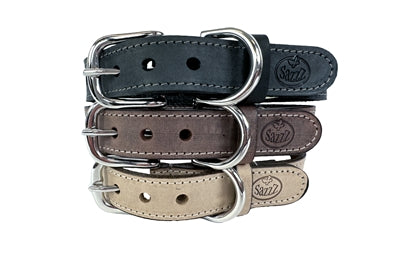 Sazzz Halsband für Hunde, Nomaden-Vintage-Leder, Anthrazit