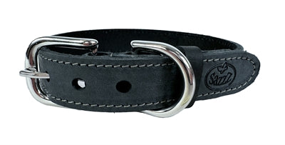 Sazzz Halsband für Hunde, Nomaden-Vintage-Leder, Anthrazit