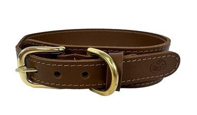 Sazzz Hundehalsband Pioneer Leder Sattelbraun