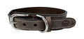 Sazzz Hundehalsband Boho Vintage Leder braun