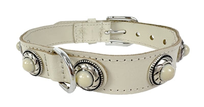 Sazzz Hundehalsband Adventure Stone Ledercreme
