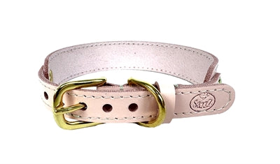 Sazzz Hundehalsband, süßes Leder, rosa