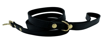 Sazzz Hundeleine aus schwarzem Leder