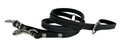 Sazzz Hundeleine, furchtlos, Vintage, verstellbar, Leder, Anthrazit
