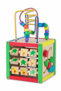 Vedes beeboo houten activiteiten leer kubus