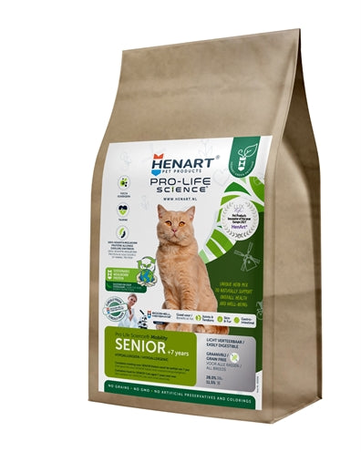 Henart Mahlzeitwürmer Insekten Katzen Senior mit Eierschalenmembran