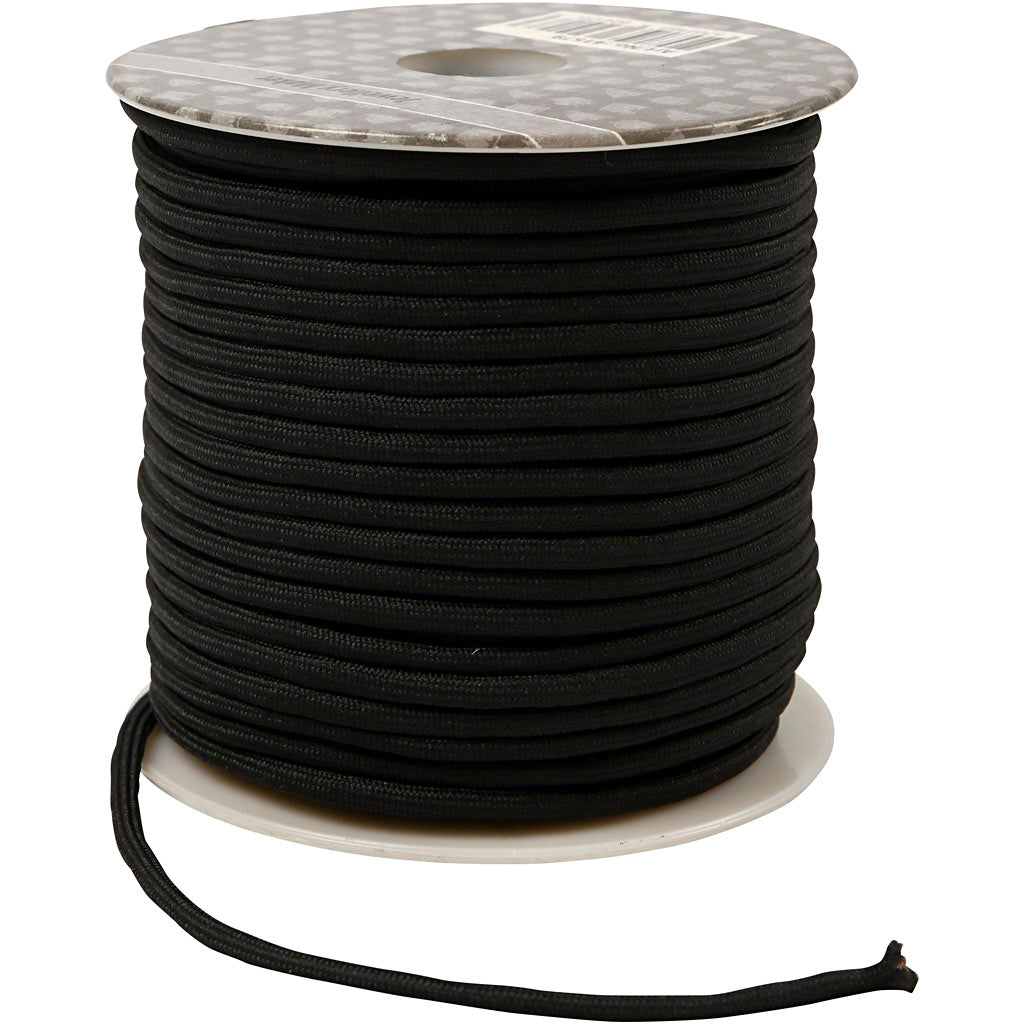 Creativ company creotime macramé koord, dikte 4 mm, zwart, 40 m