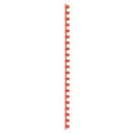 Gbc combbind bindruggen rood - a4 - 10 mm - 100 stuks