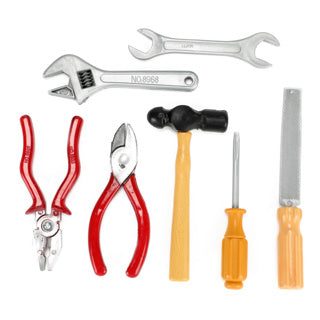 Toi-Toys Elektrowerkzeug-Set in Tasche, 7-teilig.