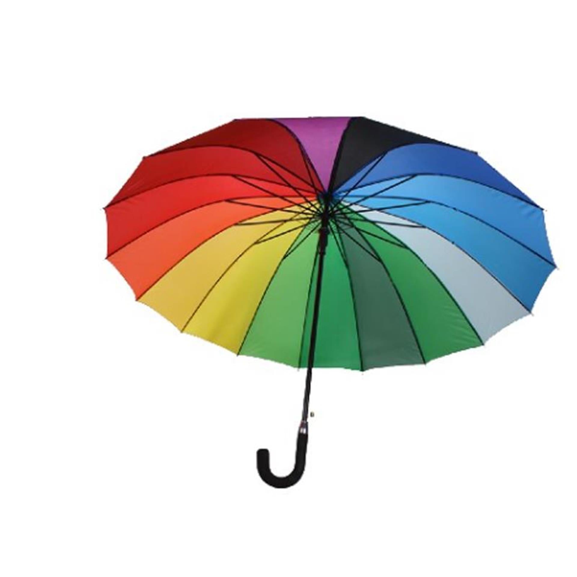 Gerkimex paraplu regenboog ø112cm met 16 baleinen