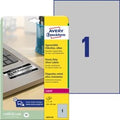 Merkloos sans marque avery ultra-sterke etiketten, zilver, 210,0 x 297,0 mm, permanent klevend
