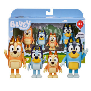 Spielzeug Bluey Familienfiguren-Set, 4er-Pack