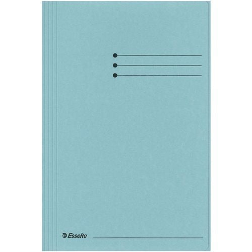 Esselte mappen 3 flappen folio 235x350mm blauw