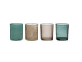 Hakbijl glass theelichthouderset 4-delig ø8xh9cm