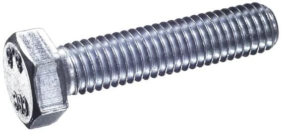 Dresselhaus zeskantbout 6-kt-screw,threaded head dresselh.m8x45 gal.verz.