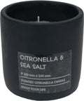 Pro garden citronella kaars in pot 10cm antraciet