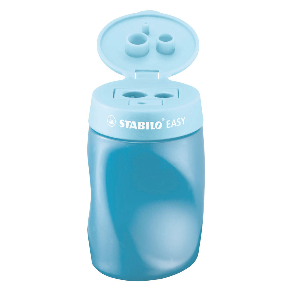 Stabilo easysharpener - 3 in 1 puntenslijper - links - blauw