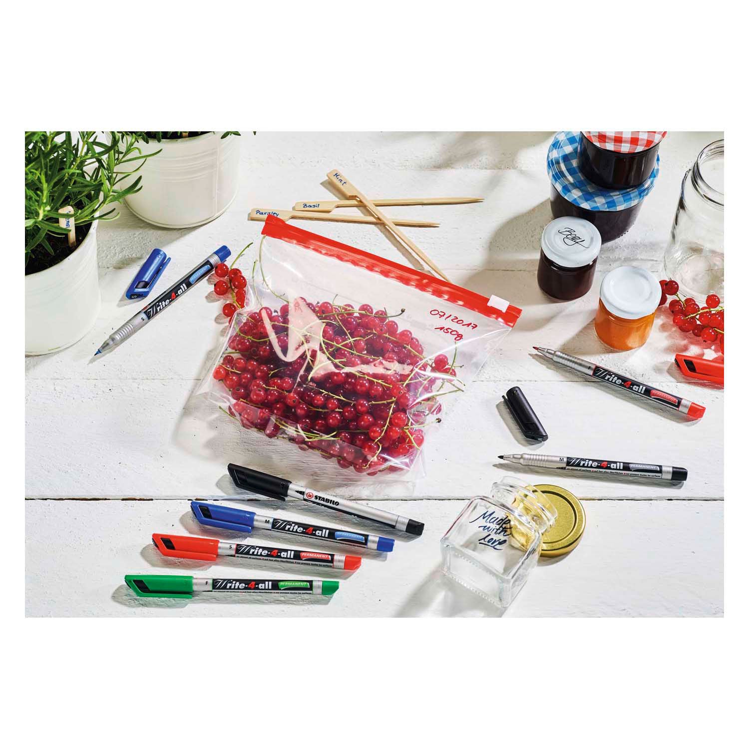 Stabilo write-4-all – Permanentmarker – mittel – schwarz