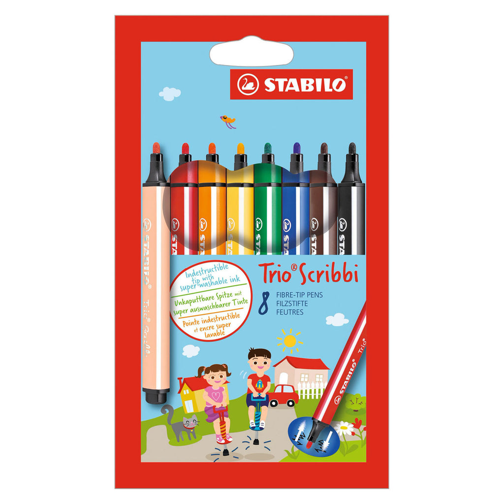 Stabilo Trio Scribbi Federmäppchen, 8 Farben