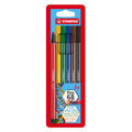 Stabilo viltstift premium pen 68 1 mm verschillende kleuren 6 stuks
