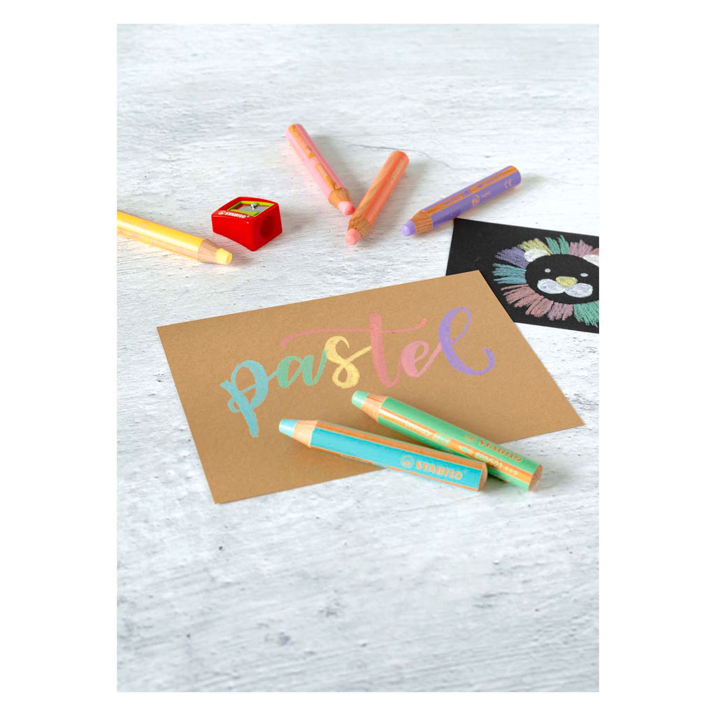 Stabilo woody 3 in 1 - multitalent kleurpotlood - pastel blauw