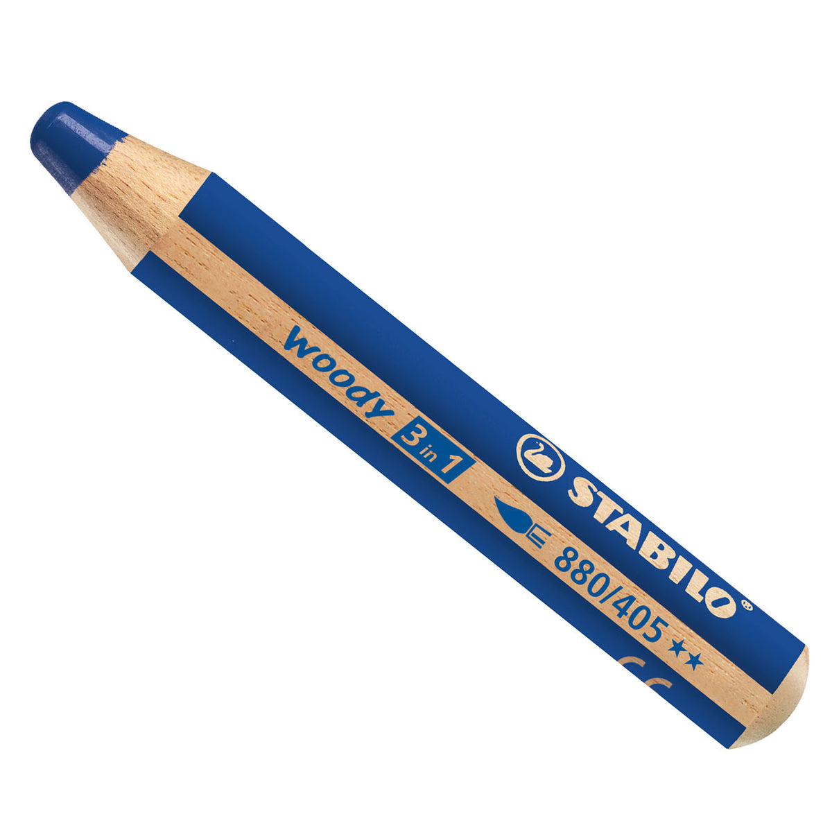 STABILO woody 3 in 1 - vielseitiger Farbstift - Ultramarin