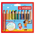 Stabilo woody potloden - 3 in 1 - set van 10