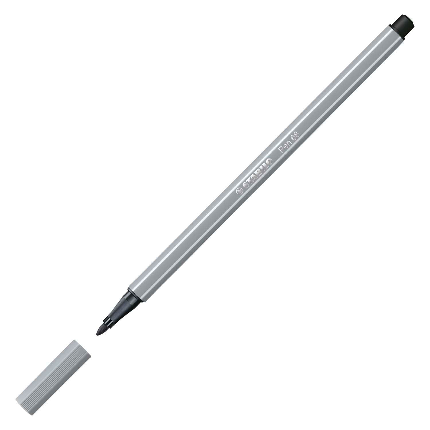 Stabilo Stift 68 - Filzstift - mittelkaltes Grau (68 95)
