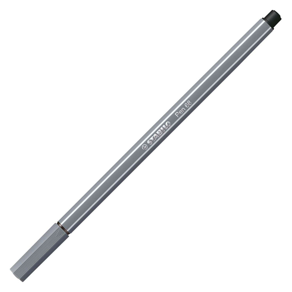 Stabilo Stift 68 - Filzstift - dunkelgrau (68 96)