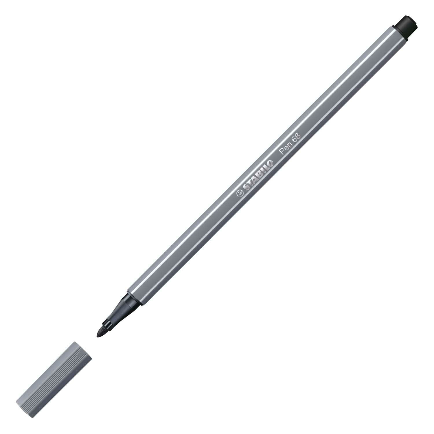 Stabilo Stift 68 - Filzstift - dunkelgrau (68 96)