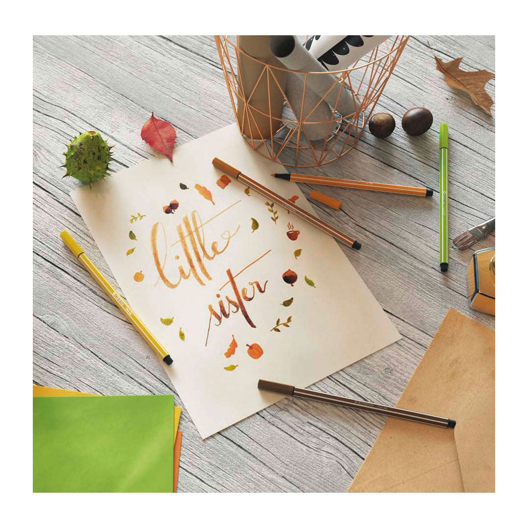 Stabilo Stift 68 - Filzstift - dunkelgrau (68 96)