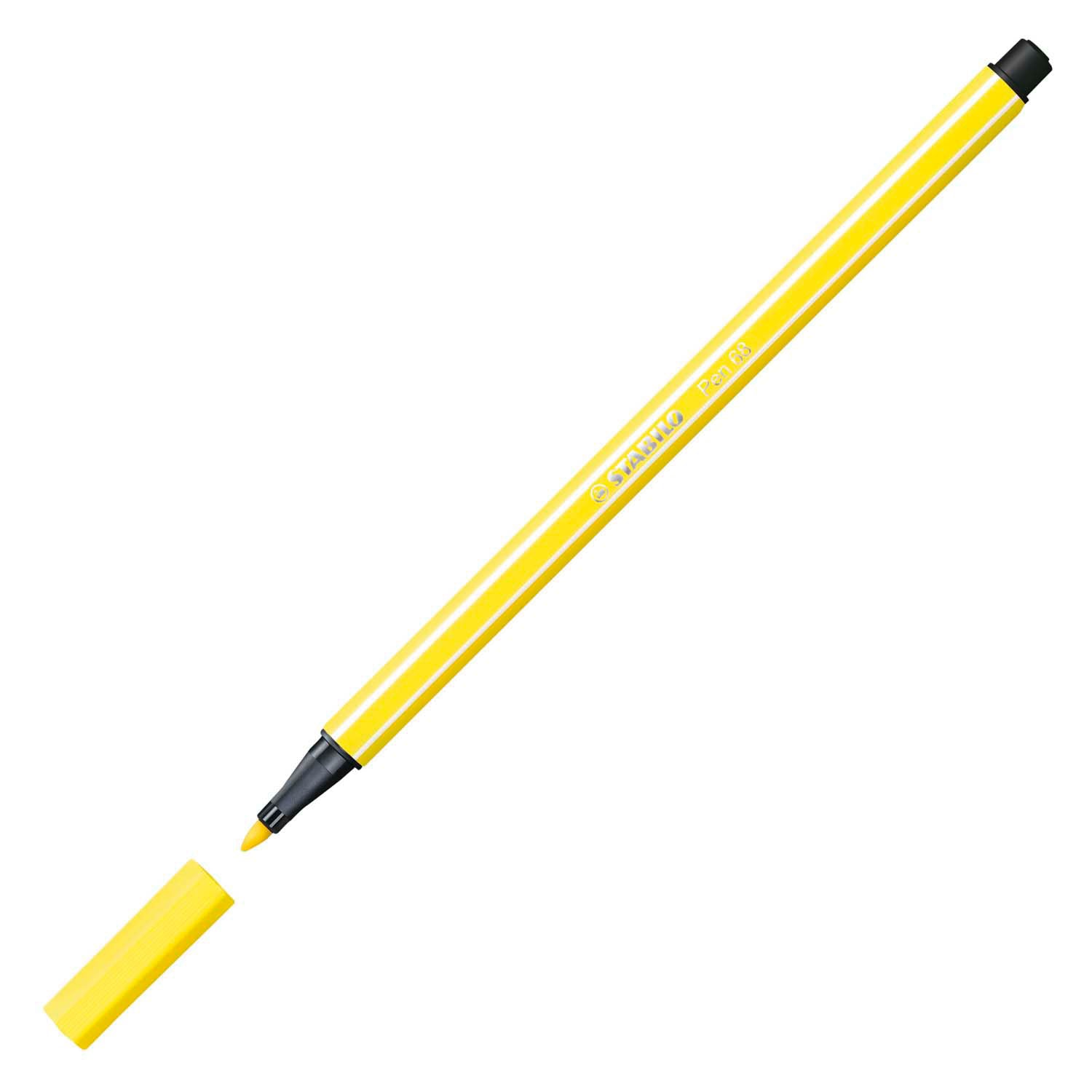 Stabilo pen 68 - viltstift - citroen geel (68 24)