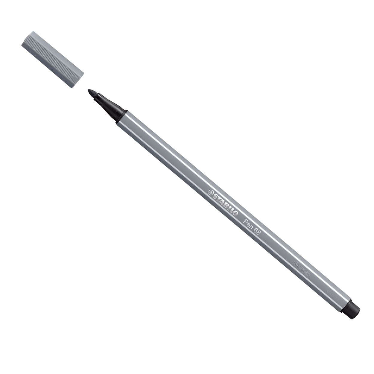 Stabilo Stift 68 - Filzstift - dunkelgrau (68 96)