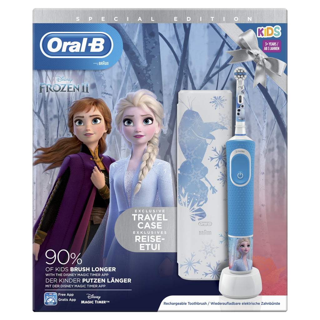 Oral-B Kids Disney Frozen 2 Elektrische Zahnbürste Blau und Weiß