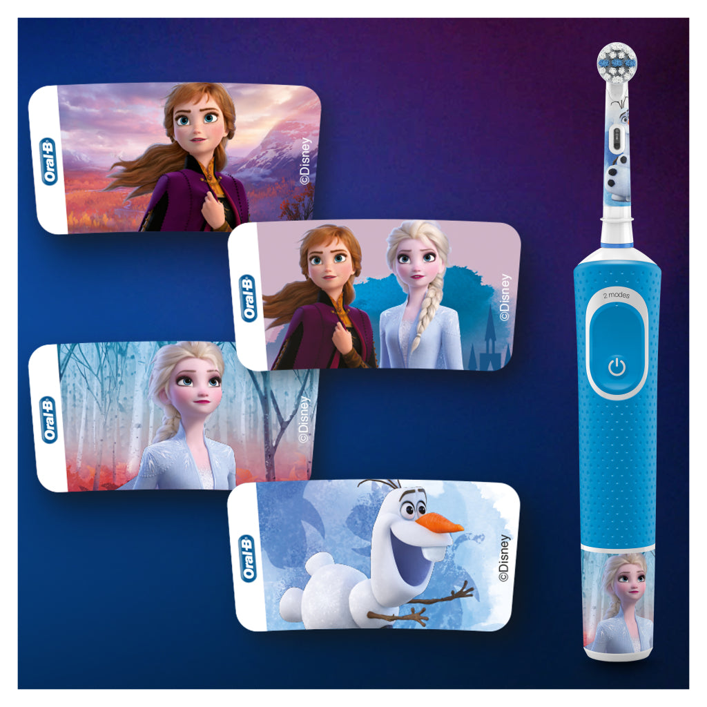 Oral-B Kids Disney Frozen 2 Elektrische Zahnbürste Blau und Weiß