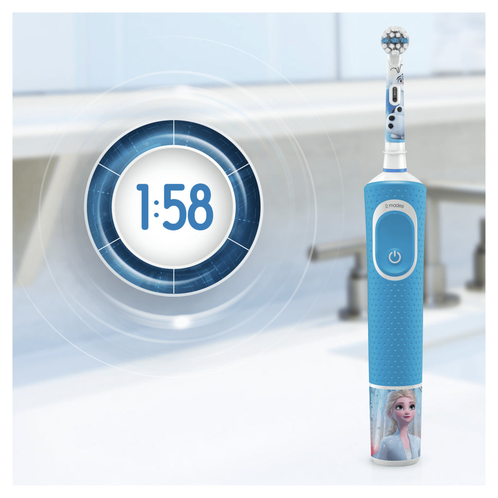 Oral-B Kids Disney Frozen 2 Elektrische Zahnbürste Blau und Weiß
