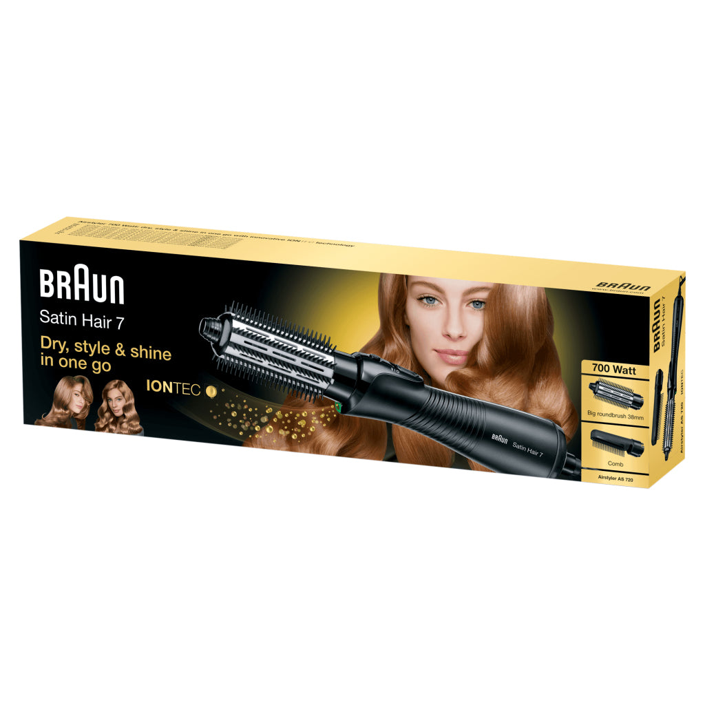 Braun AS720 Satin Hair 7 Iontec Airstyler Schwarz Silber