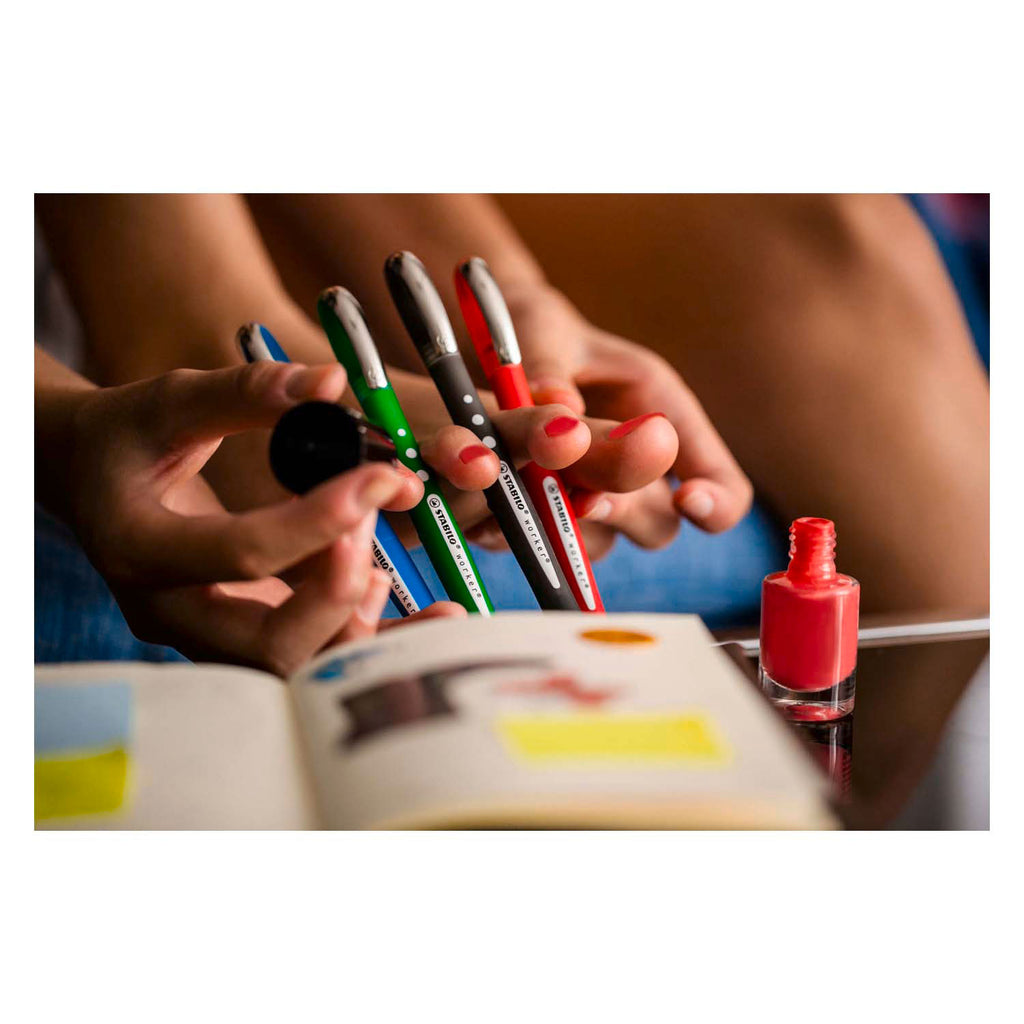 Stabilo worker+ colorful - rollerball 0.5 mm - blauw