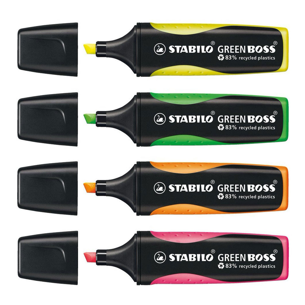 Stabilo Green Boss – Textmarker – 4er-Set