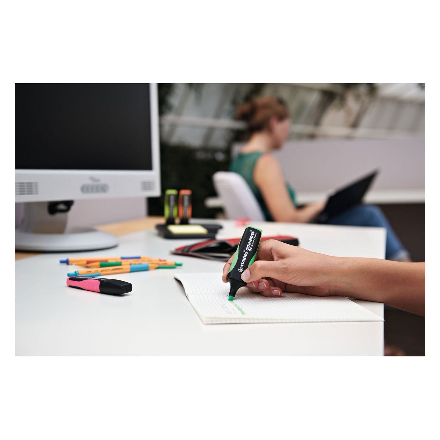 Stabilo Green Boss – Textmarker – 4er-Set