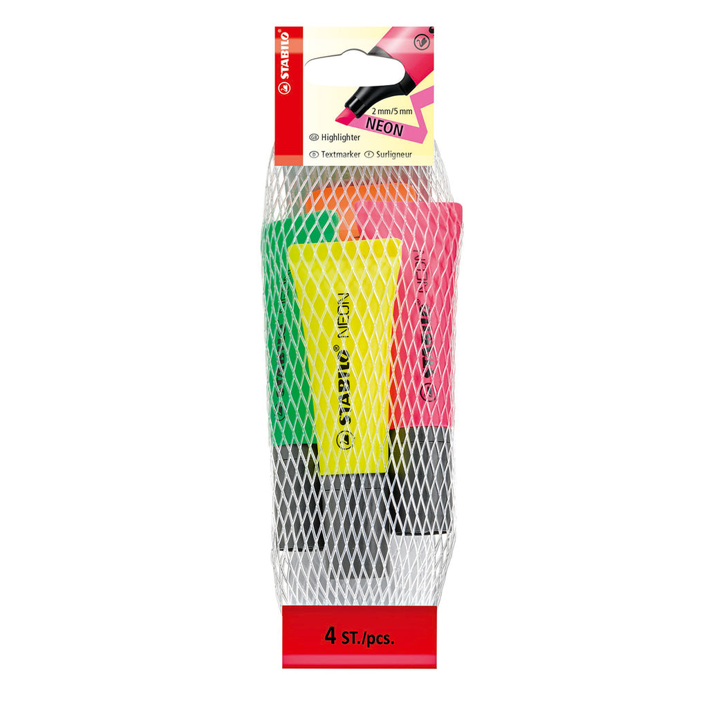Stabilo Neonmarker – 4er-Set