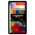 Stabilo carbothello - kalkpastel kleurpotlood - metalen set 12 st.