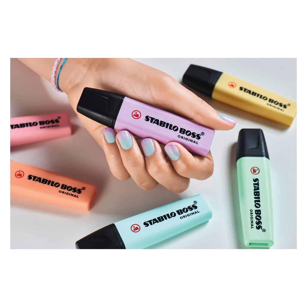 Stabilo Boss Original Pastell-Textmarker-Set mit 6 Stiften