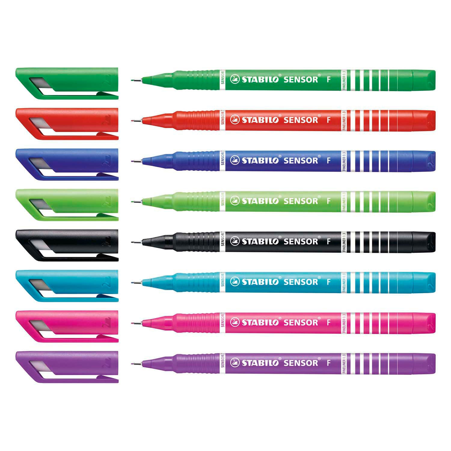 Stabilo Sensor Fineliner 0,3 mm, 8 Stück.