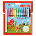 Stabilo jumbo trio stiften 12 stuks | 6 stuks