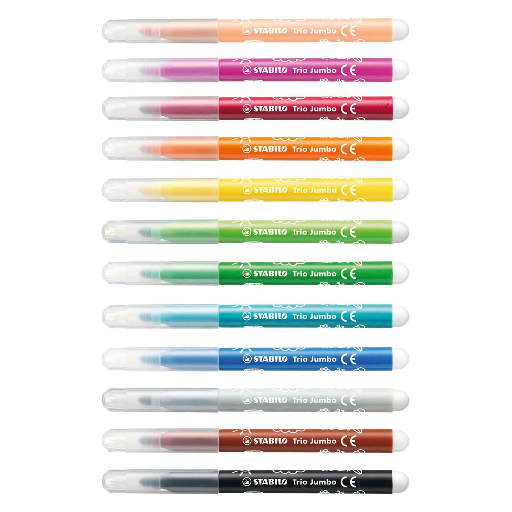 Stabilo jumbo trio stiften 12 stuks | 6 stuks