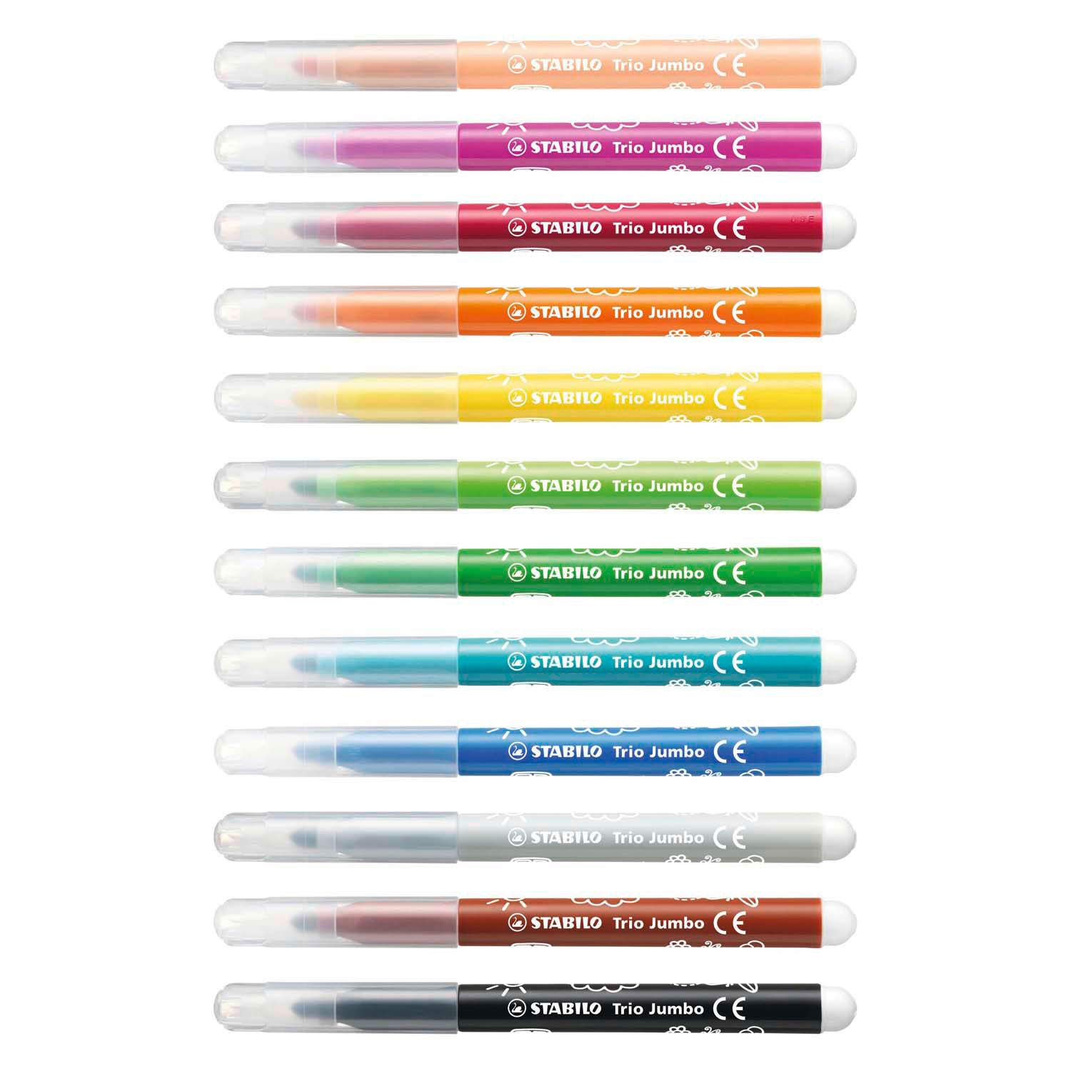 Stabilo jumbo trio stiften 12 stuks | 6 stuks