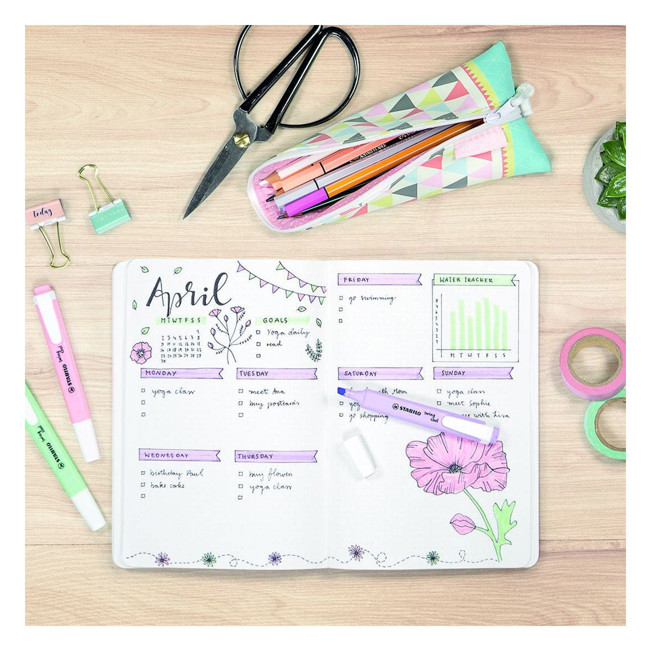 Stabilo Swing Cool Pastell-Textmarker-Set mit 6 Stiften