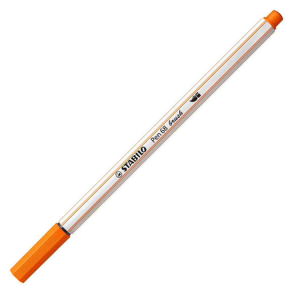 Stabilo pen 68 brush - viltstift - bleek vermiljoen (30)